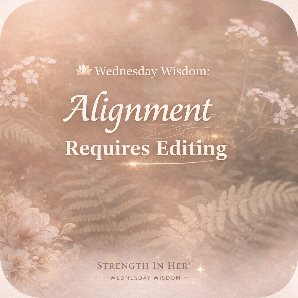 🌿 Wednesday Wisdom: Alignment Requires Editing: A Midweek Lesson in Growth and Learning