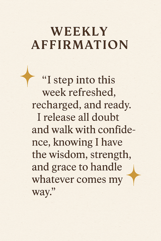 🌿 A Sacred Start: Stepping Into the Week Refreshed
