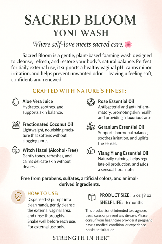 Sacred Bloom Yoni Wash 8 oz