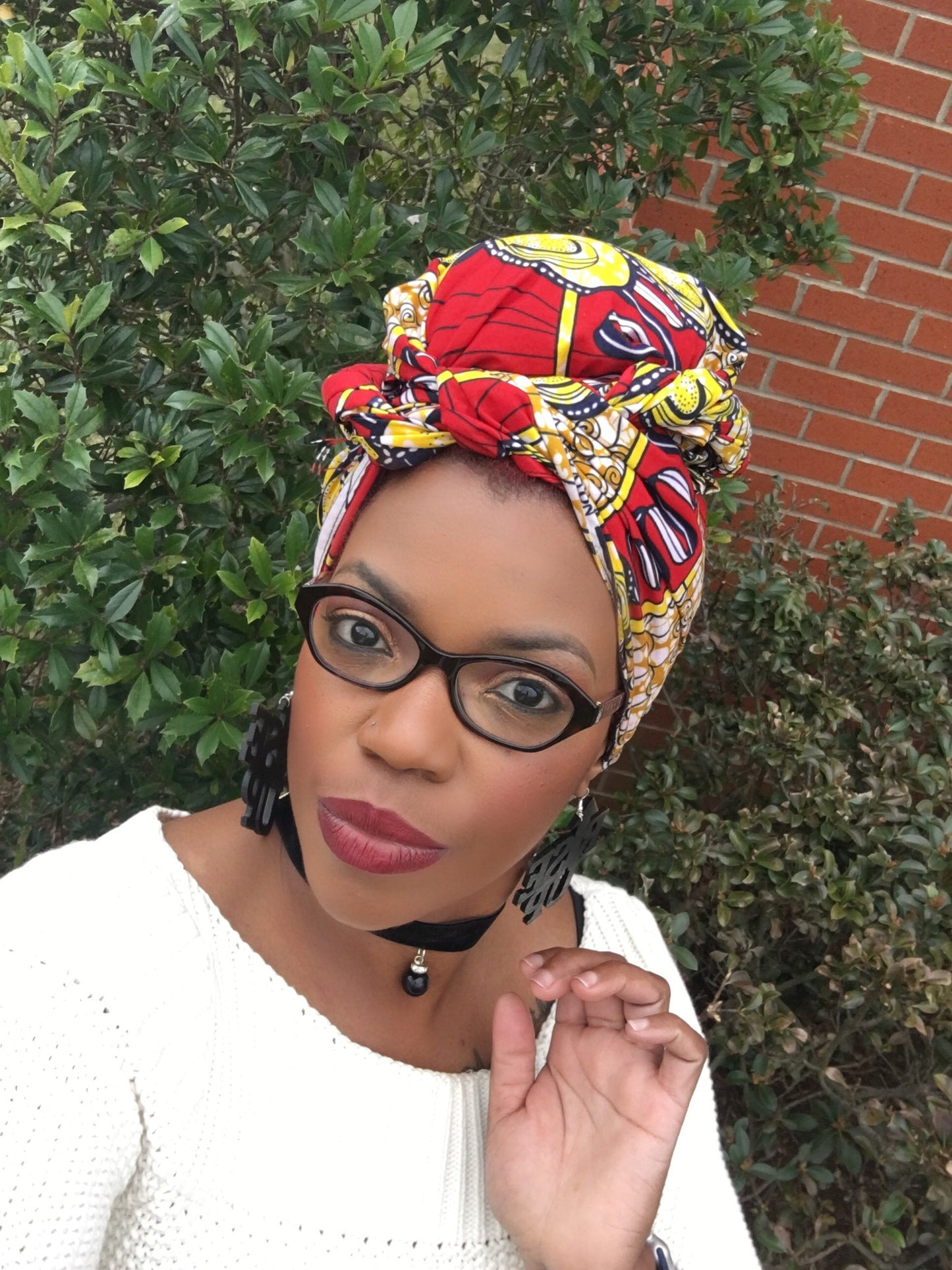 Rise Up Wood Earrings